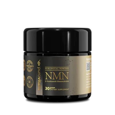 Premium NMN-tillskott behöver du inte leta längre än Purovitalis™ 99% rent NMN-pulver.