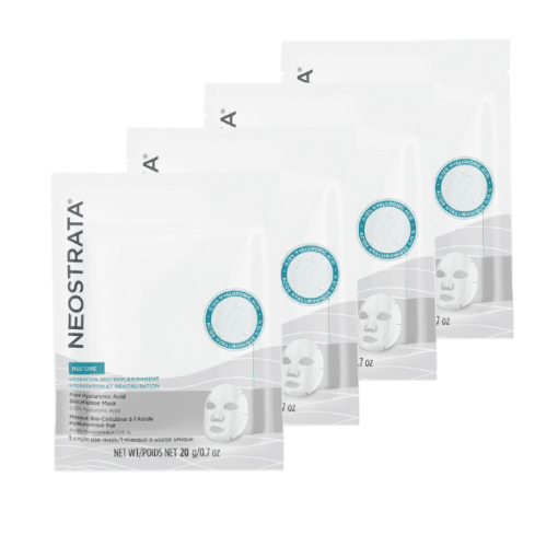 Pure Hyaluronic Acid Mask ANSIKTSMASKER En intensivt återfuktande och uppfriskande sheet mask. Ett nedbrytbart engångsark indränkt i ett serum innehållande hyaluronsyra och glycerin.